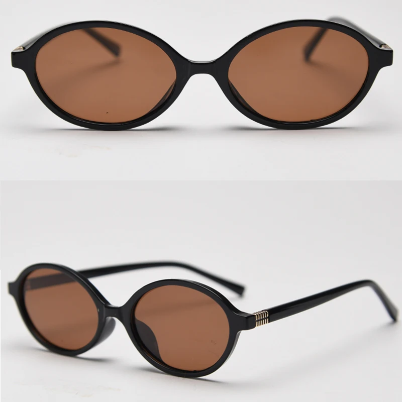 Peekaboo Kleine runde Sonnenbrille, polarisiert, für Herren, koreanischer Stil, Unisex, ovale Sonnenbrille für Damen, Retro, Vintage, TR90, Acetat, für Herren – Detail 7