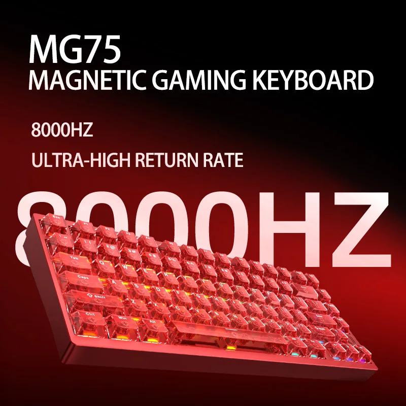 IROK MG75PRO 8K 마그네틱 게임용 키보드 0.005mm RT 퀵 트리거 기계식 키보드 핫 스왑 SOCD Wried 썸네일 5
