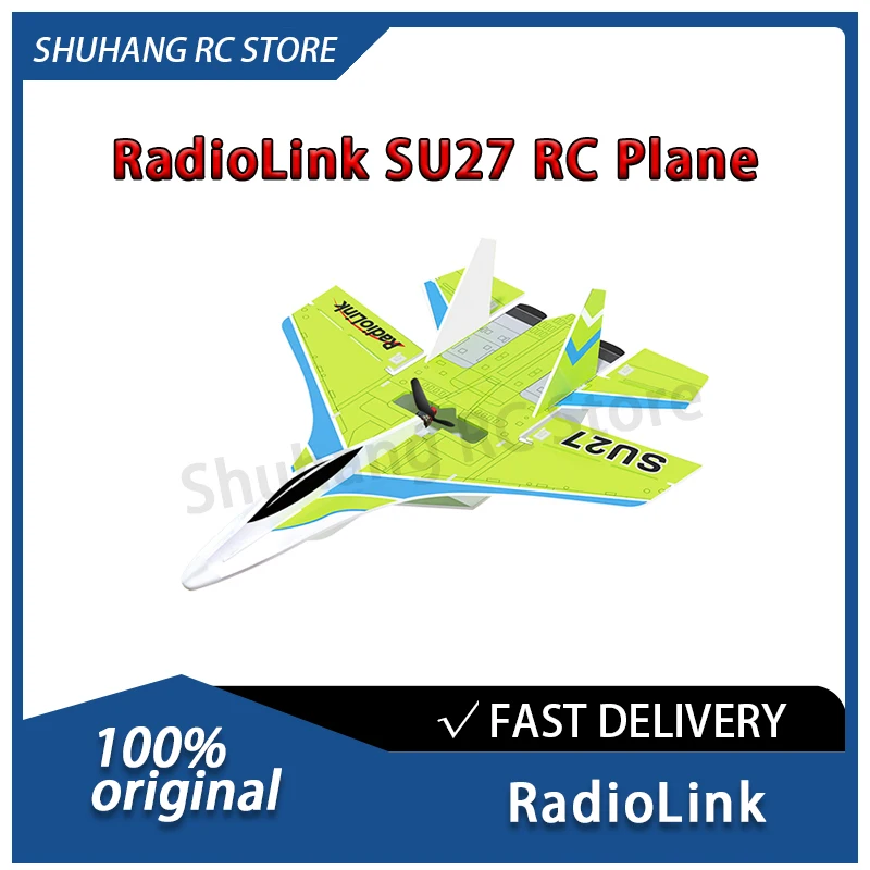 RadioLink SU27 RC Avión Controlador de vuelo Ayuda de equilibrio Tres modos de vuelo Telemetría en tiempo real incorporada para adultos principiantes