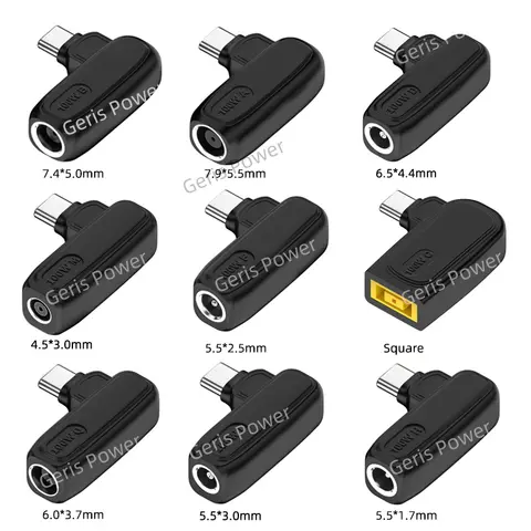 65W 100W DC Universal Laptop Charger to USB C Type C PD Trigger Power Adapter Connector Converter for MacBook Xiaomi Samsung