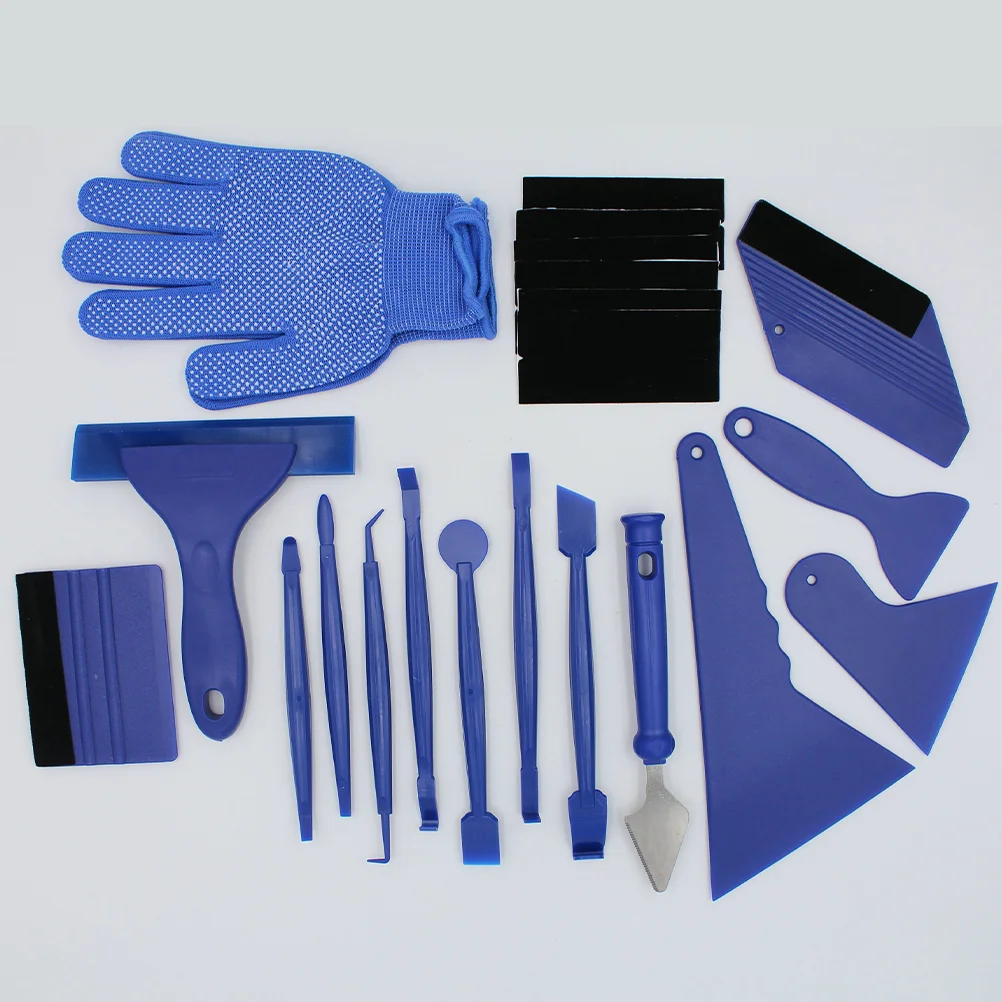 

21PCS/Set Auto Tinting Film Scraper Squeegee Cutter Window Tint Tool Kit Vinyl Car Film Wrapping Tool Set Motorcycles Scraper