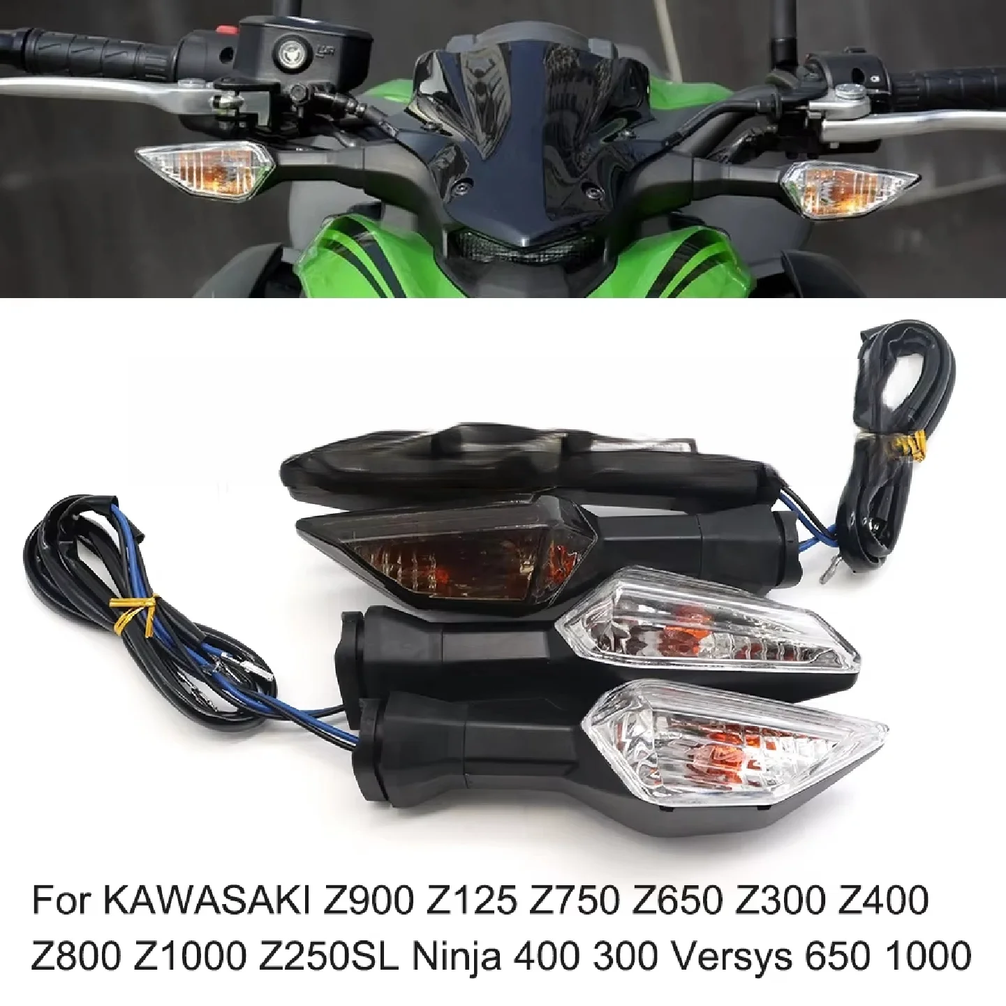 Motorcycle Accessories Turn Signals Light For KAWASAKI NINJA ZX6R 400 250 125 Z650 Z400 Z250 Z125 Z900 VERSYS 650 1000 X 300