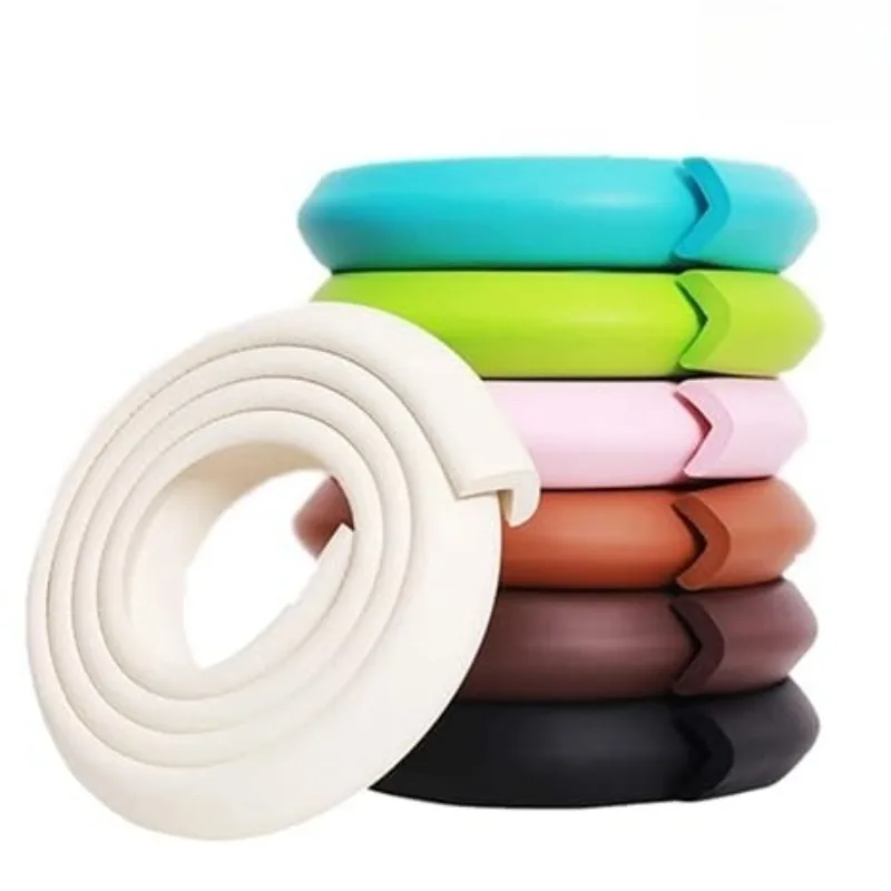 2meterX3.5CM Baby Corner Guards Soft Sponge Edge Corner Protectors Desk Edge Cushion for Furniture Table Fireplace Safety Bumper