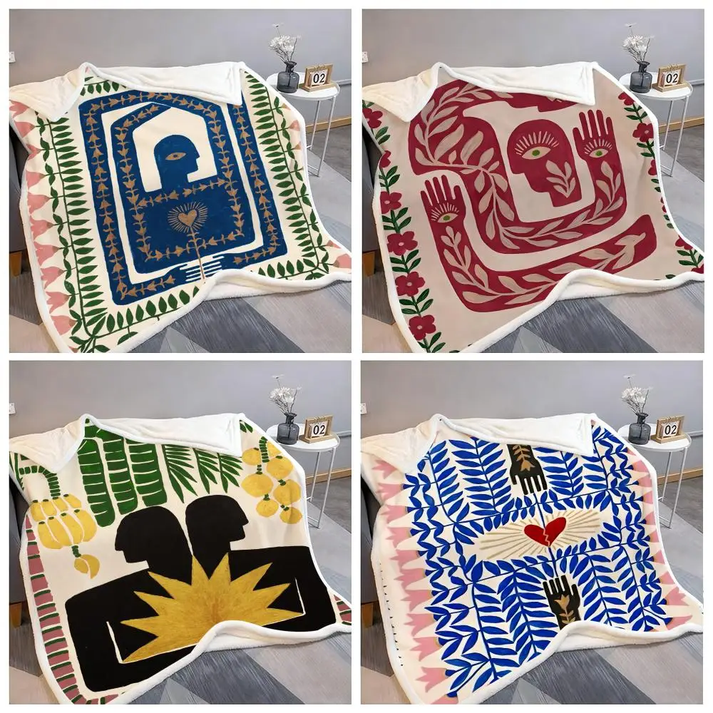 

Ancient Egypt Abstract Tiger Leopard Throw Flannel Fluffy Soft Blanket Warm Skin-Friendly Throw for Sofa Bed Office Nap Winter