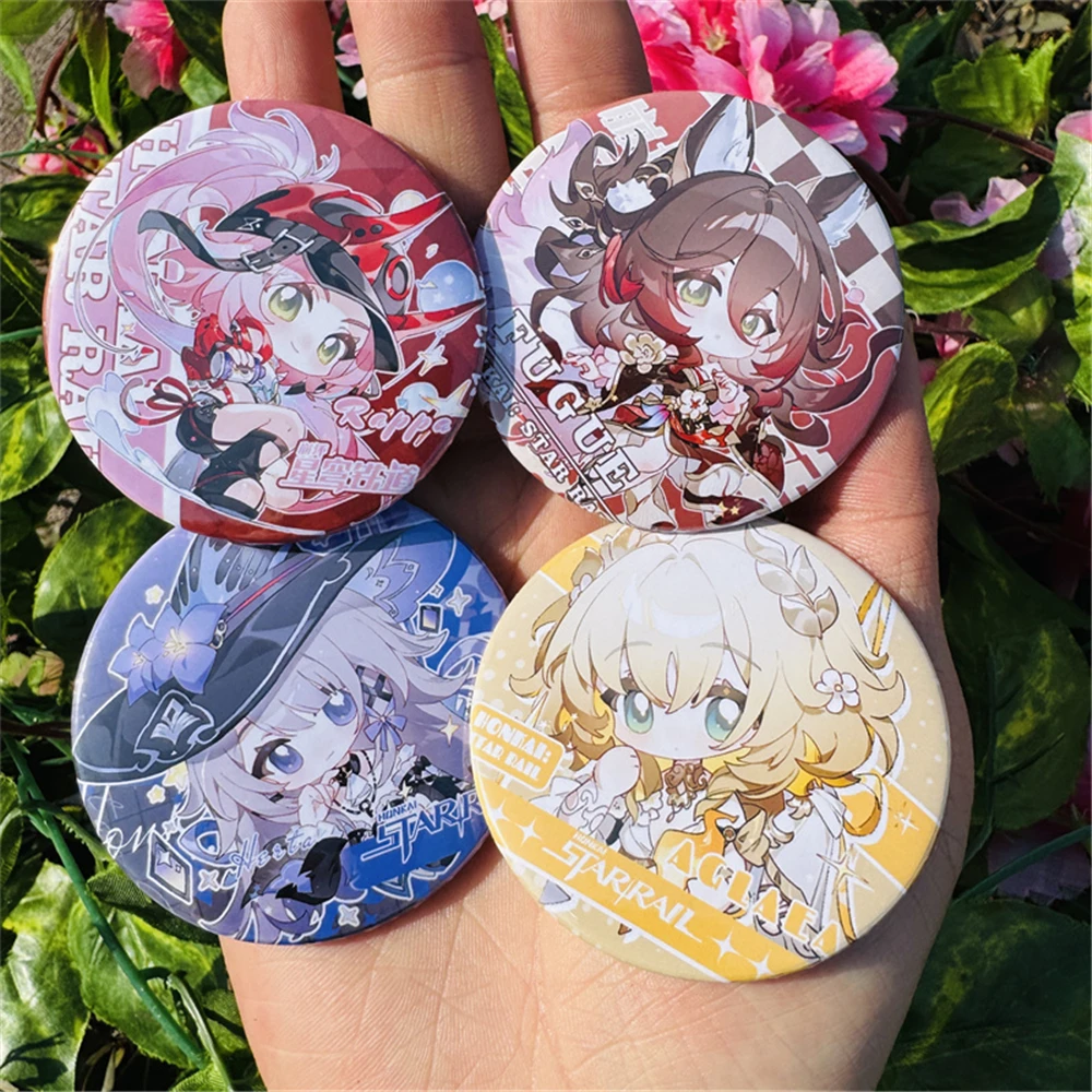 

Game Honkai: Star Rail Tingyun Fugue Rappa Herta Aglaea Cosplay Costumes SPTE Tin Plated Pin Badge Accessories Pendant Prop