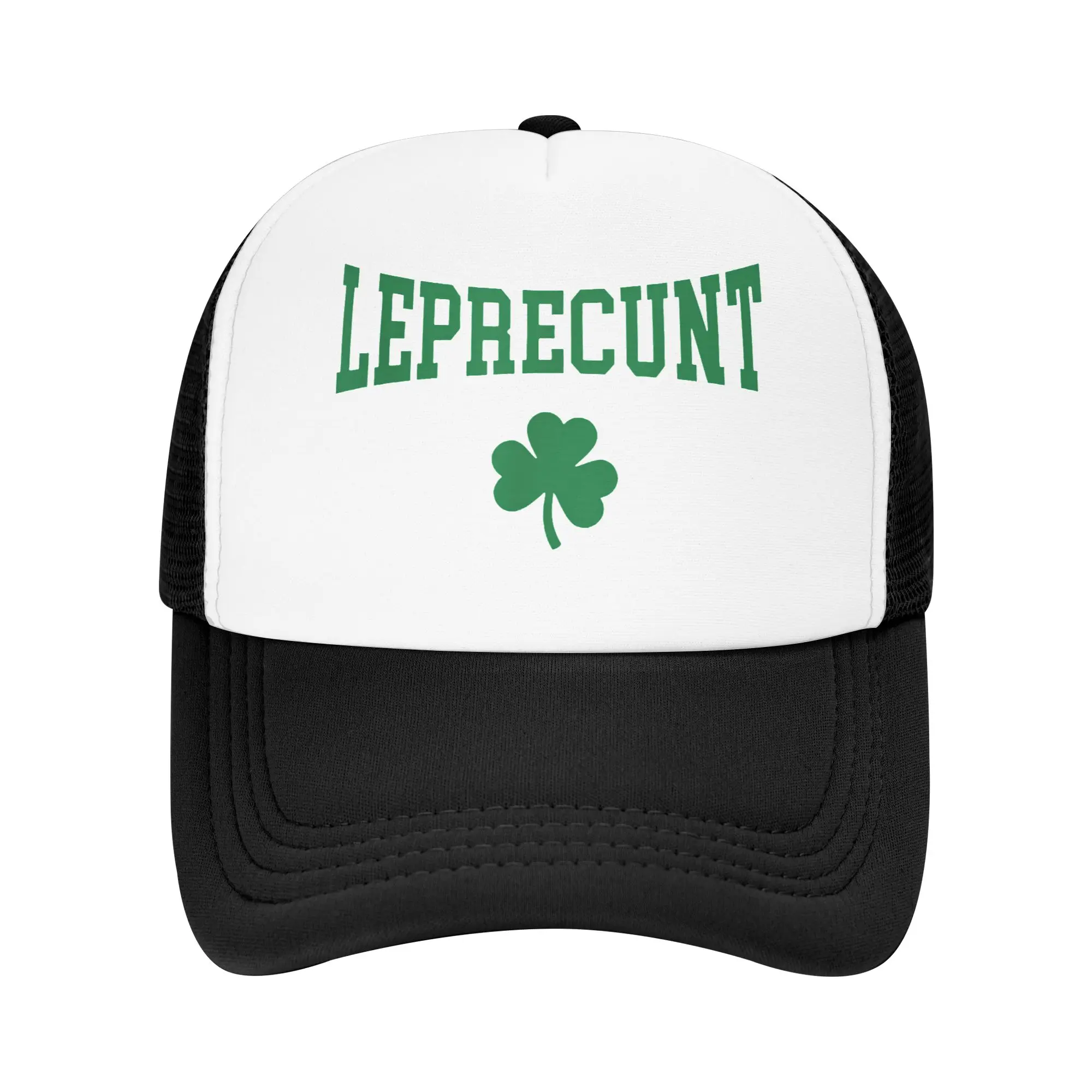 

Mesh Sun Hats Leprecunt Irish St Patricks Day Summer Trucker Hat For Men Women y2k Funny Hiking Fishing Baseball Cap
