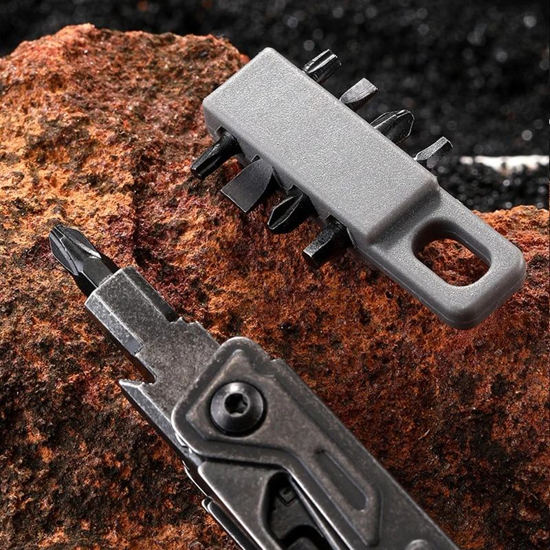 BHBT 19 in 1 멀티툴 나이프 EDC 휴대용 야외 캠핑 생존 다기능 도구 포켓 나이프 비트 포함