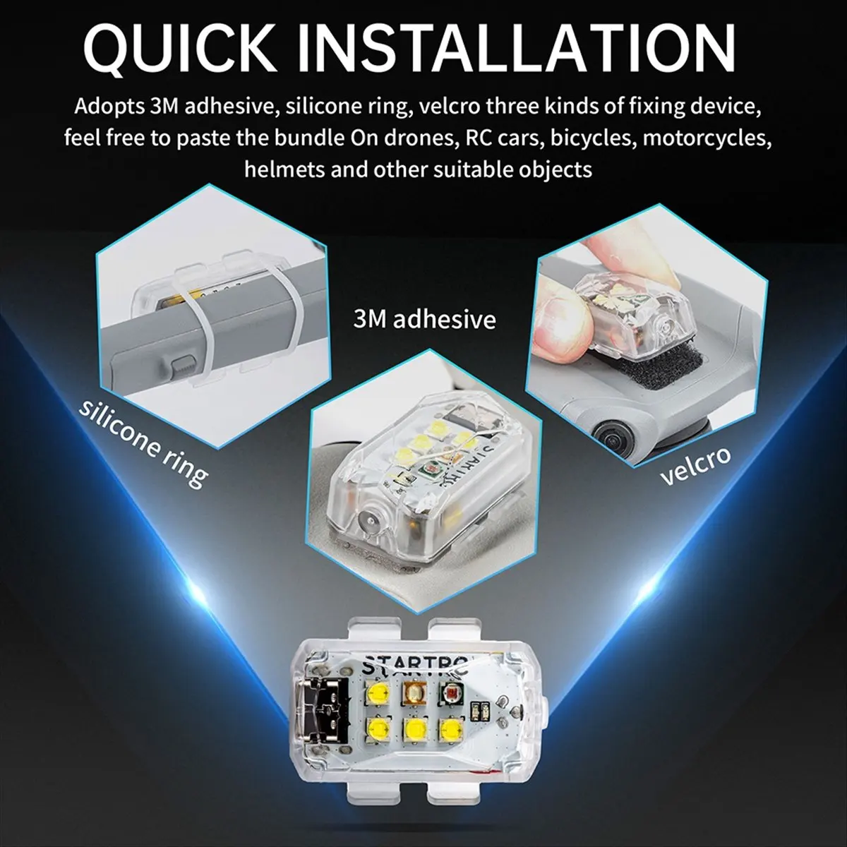 for-mini4-3-royal-3pro-night-drone-up-light-strobe-light-pc