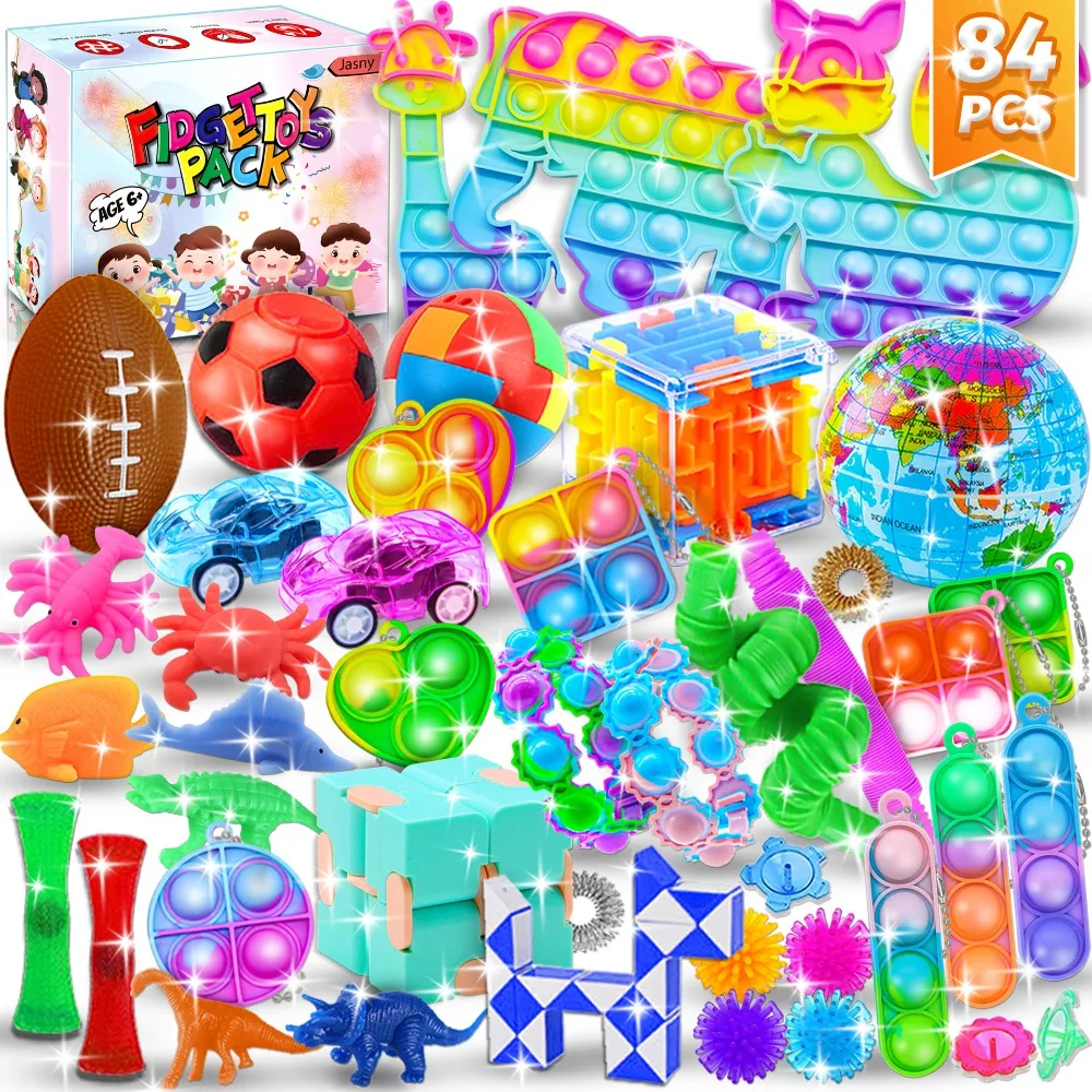 

Boxed 84Pcs Party Favors Set for Birthday Wedding Children's Day Carnival Celebration Christmas Party Favors Classroom Prizes