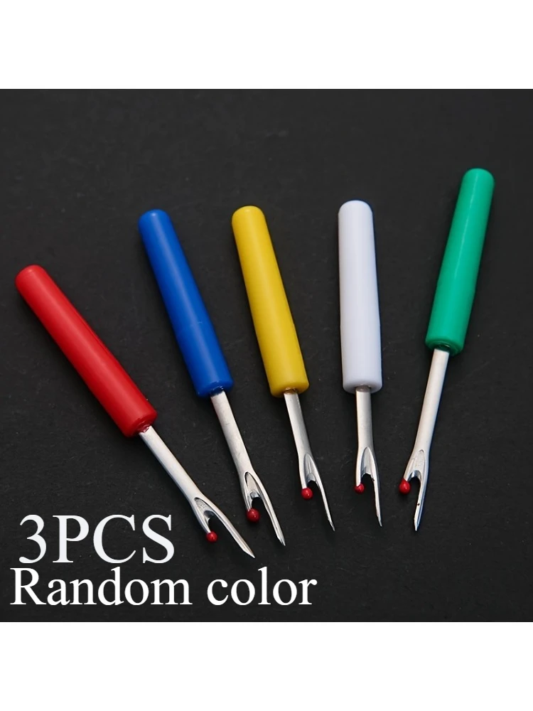 

3 Pcs Random Color Seam Ripper Set, Multifunctional Thread Cutter & Tag Remover, Practical Sewing Tools for Stitch Unsewing and Garment Label Removal