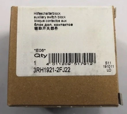

Brand new orignial 3RH1921-2FJ22 3RH1921-2FE22 3RH1921-2FA22 3RH1921-2FA40 3RH1921-2FA31 Auxiliary switch block Fast delivery