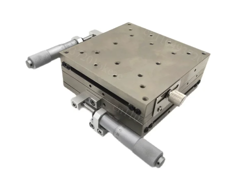 XY Axis Stainless Steel Manual Sliding Stage LBY100 60 80 High Precision Linear Micro Adjustment Platform for Optical