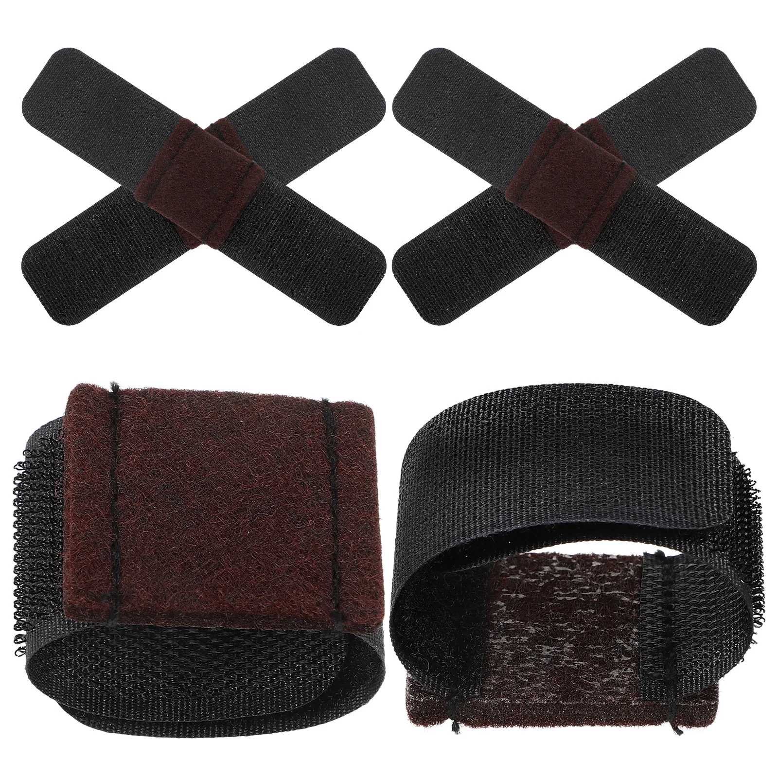 

6pcs Furniture Pads Hook Loop Fastener Nonslip Floor Protectors For Chair Legs Hardwood Floors Home Supplies Furniture Grippers