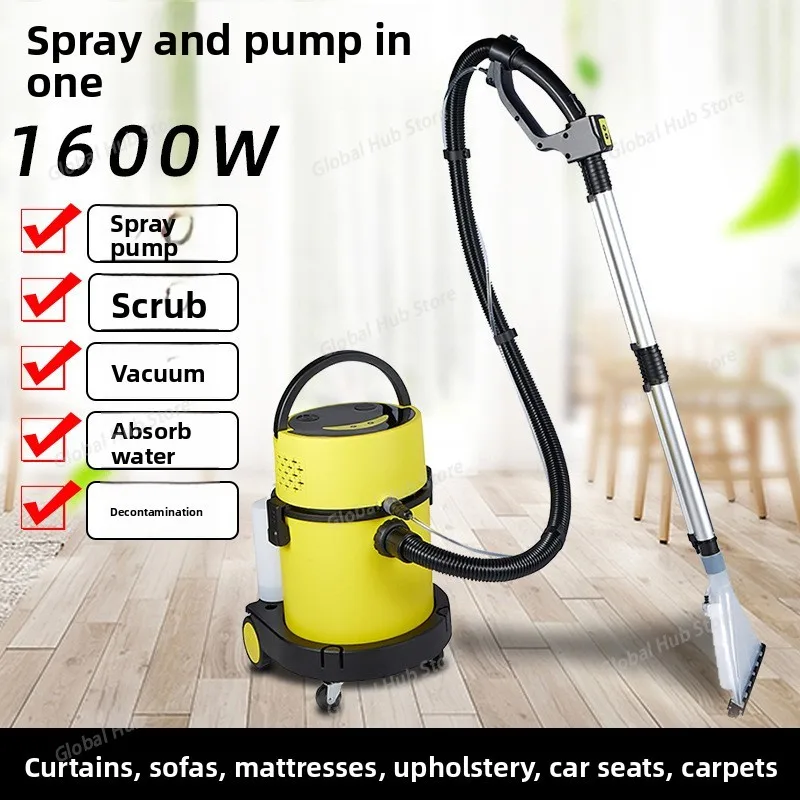 The Integrated Spray and Suction Cleaning Machine Is Multi-functional for Fabric Sofas, Curtains Seats Carpets and Car Interiors