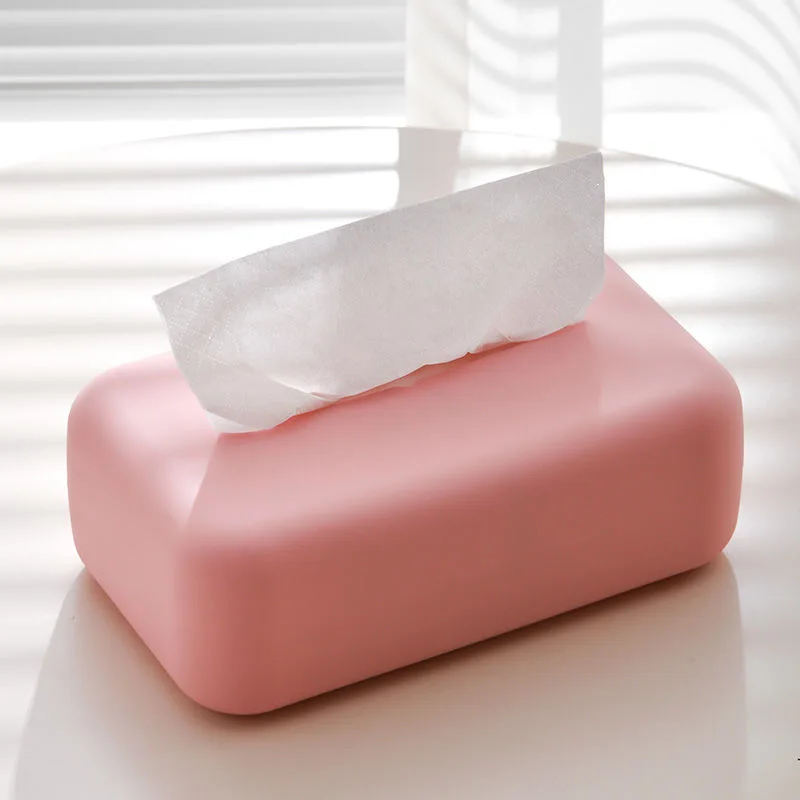 Simple Creative Silicone Tissue Box For Living Room Desktop Decoration Bedroom Paper Storage Box