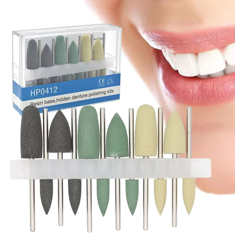 

Dental Silicone Rubber Polishers Grinding Heads Composite Polishing Kit Teeth Polisher for Low Speed Handpiece Dental Materials