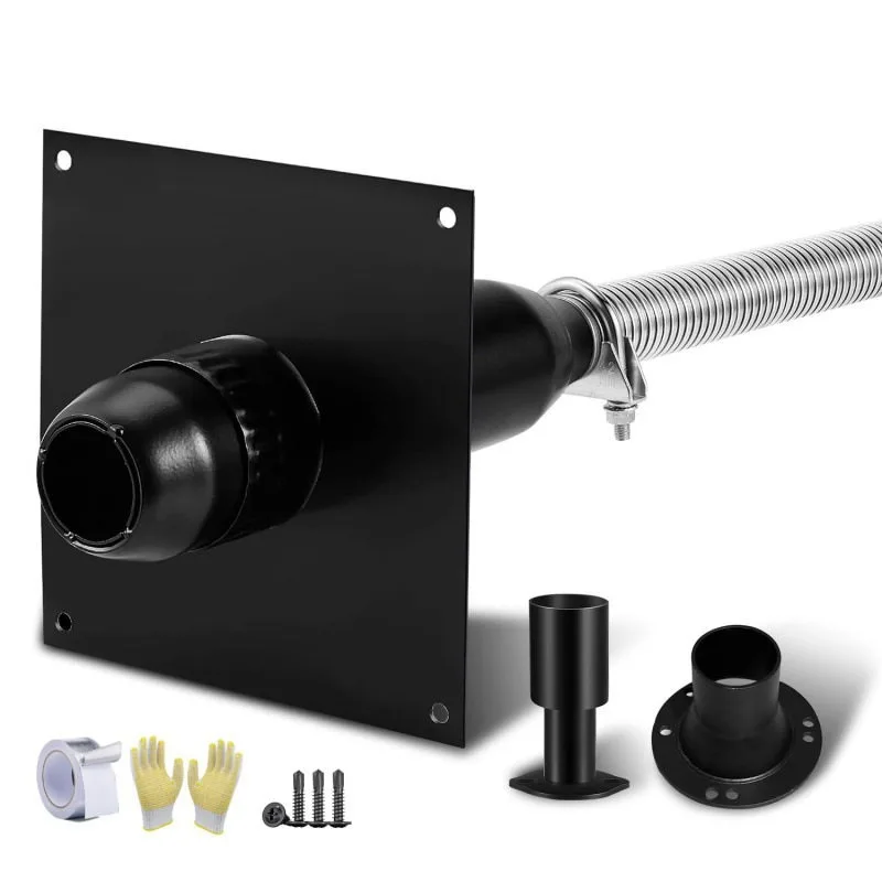 Generator Exhaust Expansion Muffler Kit With Thermal Insulation Wall Mounting Plate For Safe Discharge Of Waste Gas
