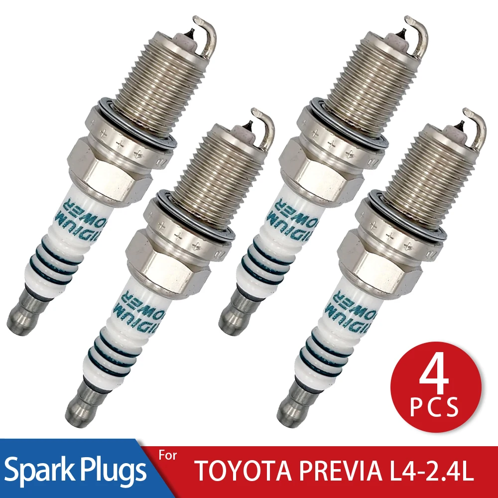 

4 Pcs/Lot Iridium Power Spark Plugs Glow Plug for 1991-1995 TOYOTA PREVIA L4-2.4L Car Candle Stable operation of 80000km