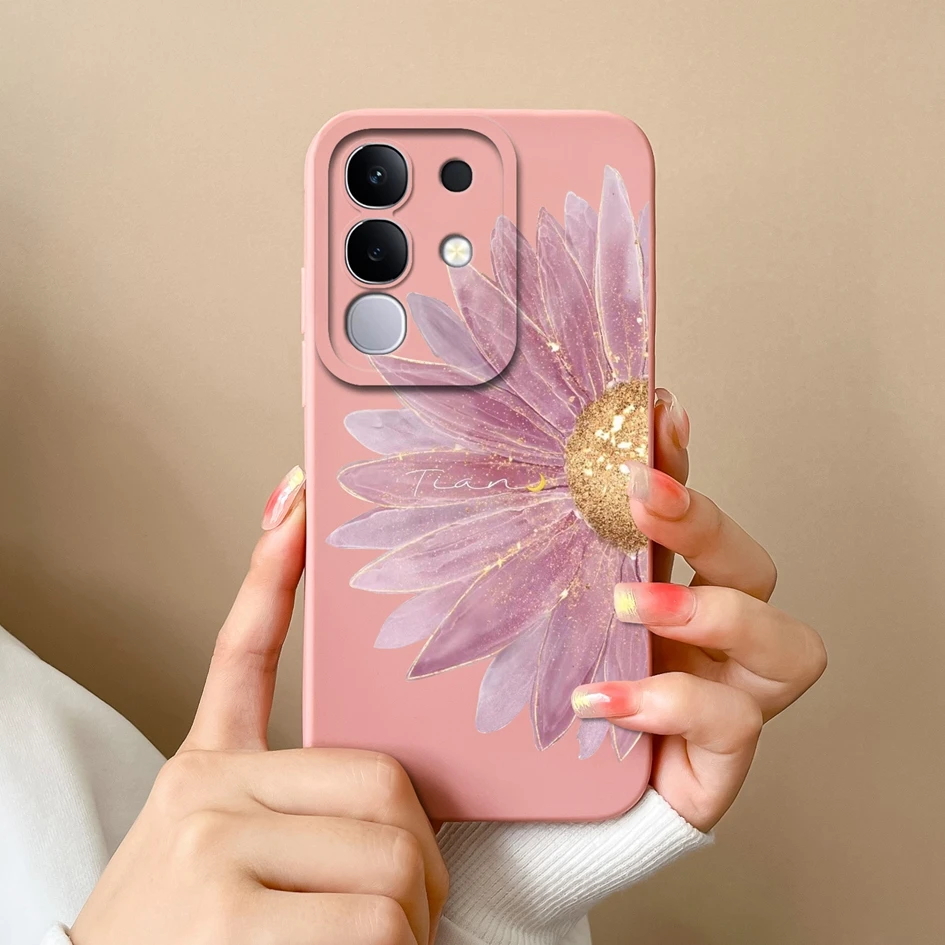 Nowa osłona do aparatu Vivo T4x 5G Ochrona aparatu Śliczne wzory żab Panda Miękkie silikonowe etui zapobiegające upadkom do Vivo T 4x 5G Bumper Shell