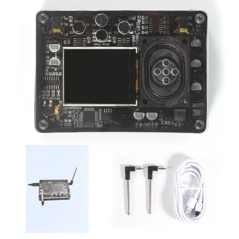 Mini Theremin muzikaal elektronisch creatief instrument met schermweergave Theremin op zichzelf staande luidsprekers en insteekbare antennes