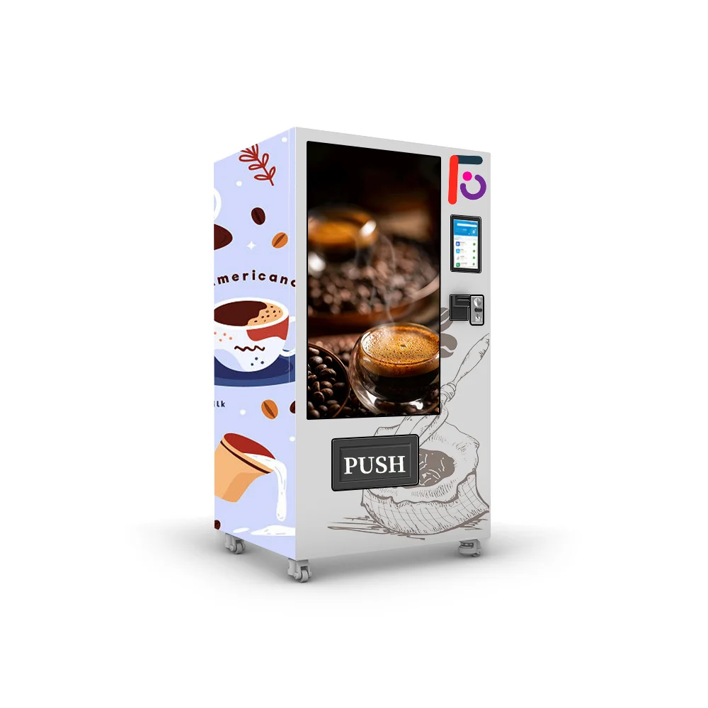 High Quality Modern Card Operated Coffee Dispenser Machine Vending With Lift System