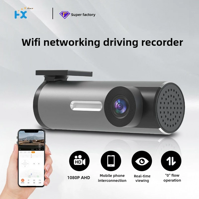 

2025 New Black Box Driving Recorder Car DVR AHD 1080P Rear Lens Camera Built-In WiFi 24-Hour Parking Monitoring