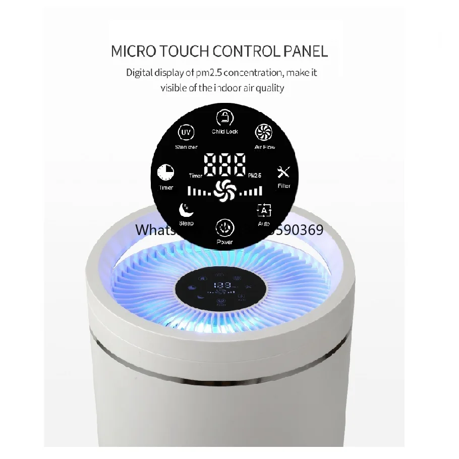 

Intelligent Touch or WiFi Air Purifiers Home air Filter Healthy Care Portable Room HEPA Filter Ionizer air Purifier