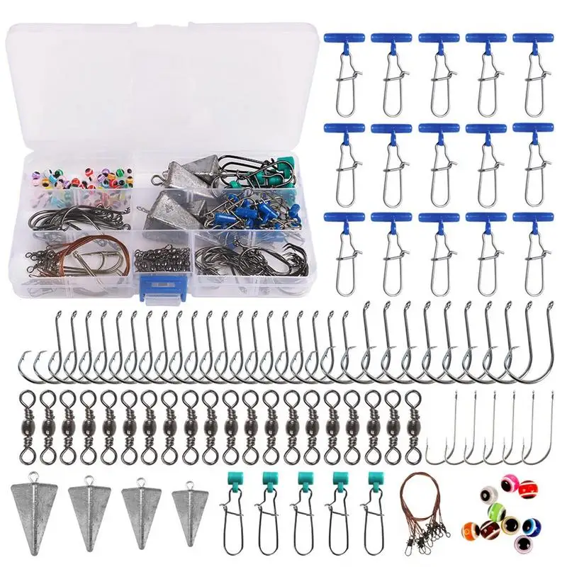 Saltwater Fishing Kit 135X Pyramid Sinkers Fishing Gear Topwater Fishing Lures Fish Finder Rigs Bait For Fishing Accessories