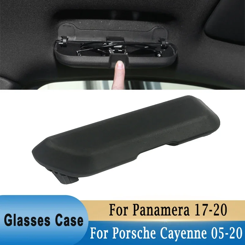 Car Glasses Case for Porsche Cayenne 05-20/ Panamera 17-20 Sunglasses Storage Box Left Driving Side Handle Holder Replacement