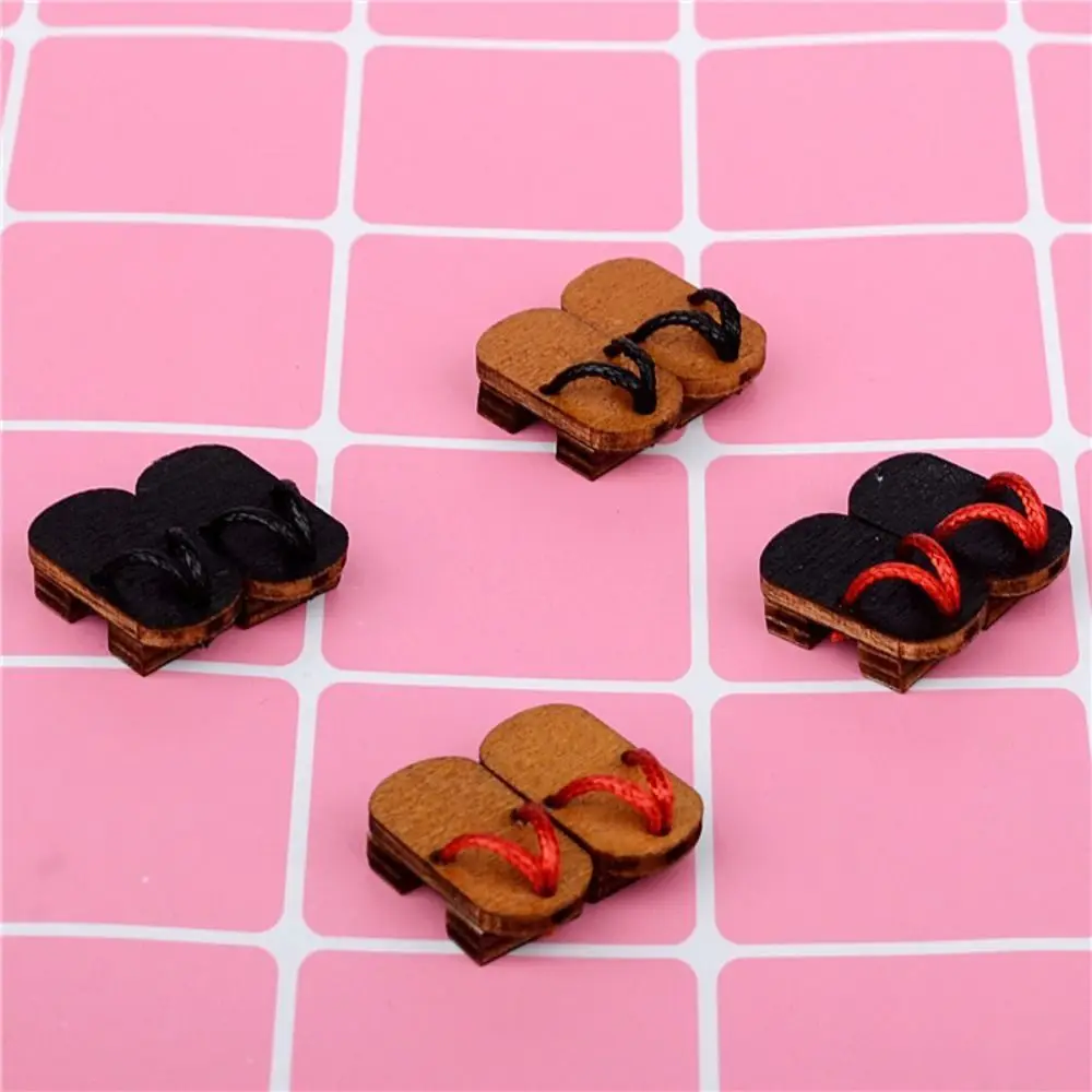 1 Pair Japanese Style Obitsu 11 Doll Shoes Wooden Clogs Mini 1/12 Bjd Doll Shoes GSC Fashion 1/12 Bjd Doll Accessories