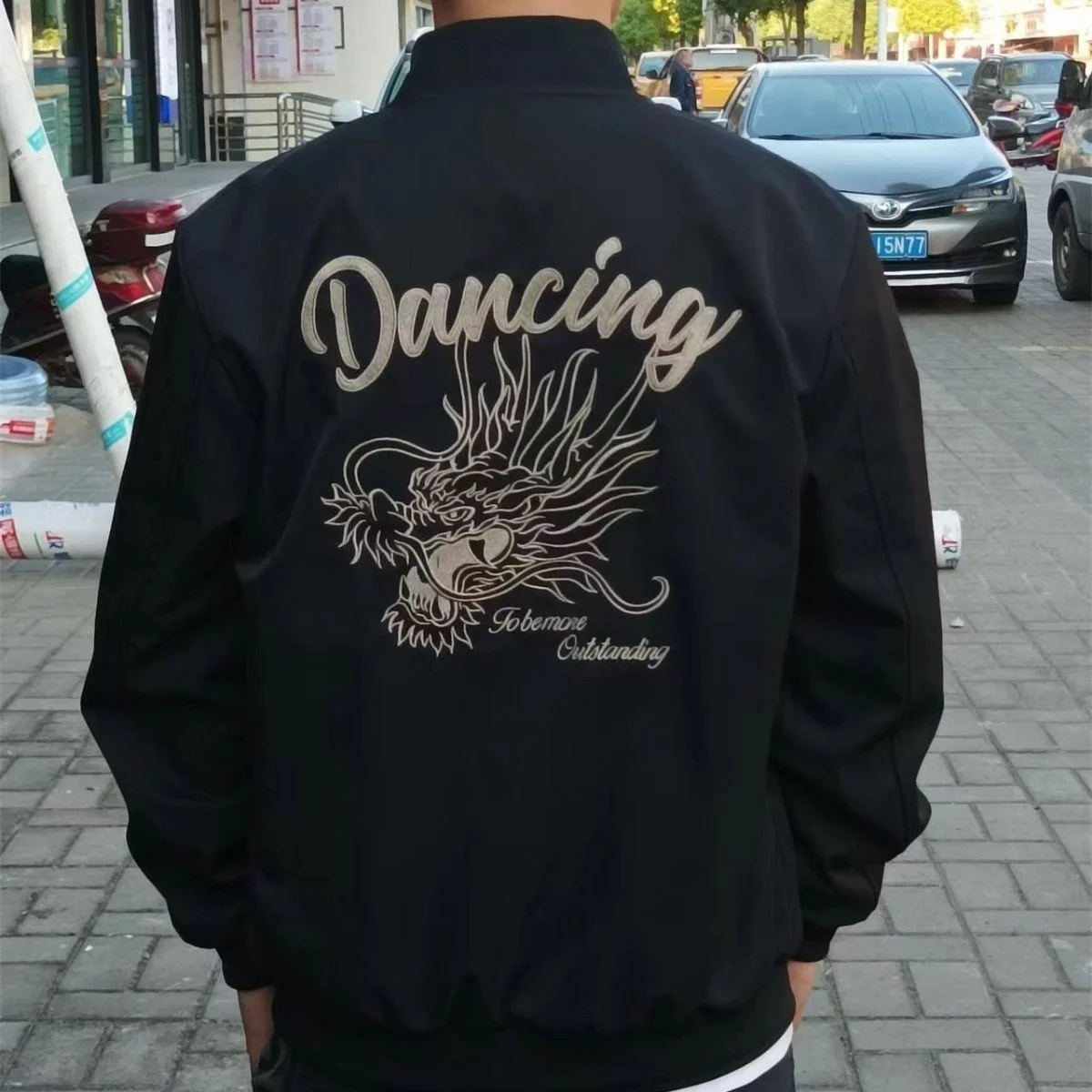 

Весенне-осенняя бейсбольная одежда Sle Faion High End с принтом головы дракона, универсальная молодежная верхняя одежда, модная длинная рубашка-стойка...