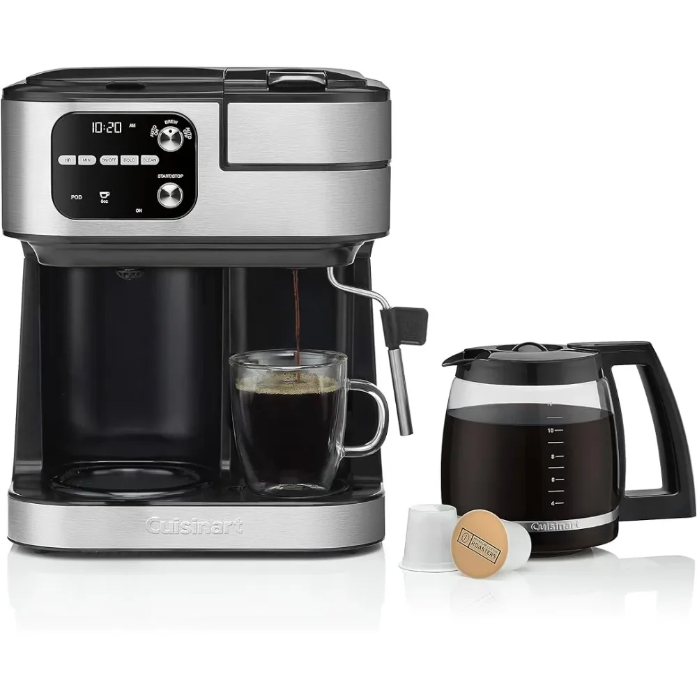 

Cuisinart Coffee Maker Barista System, Center 4-In-1 Coffee Machine, Single-Serve Coffee