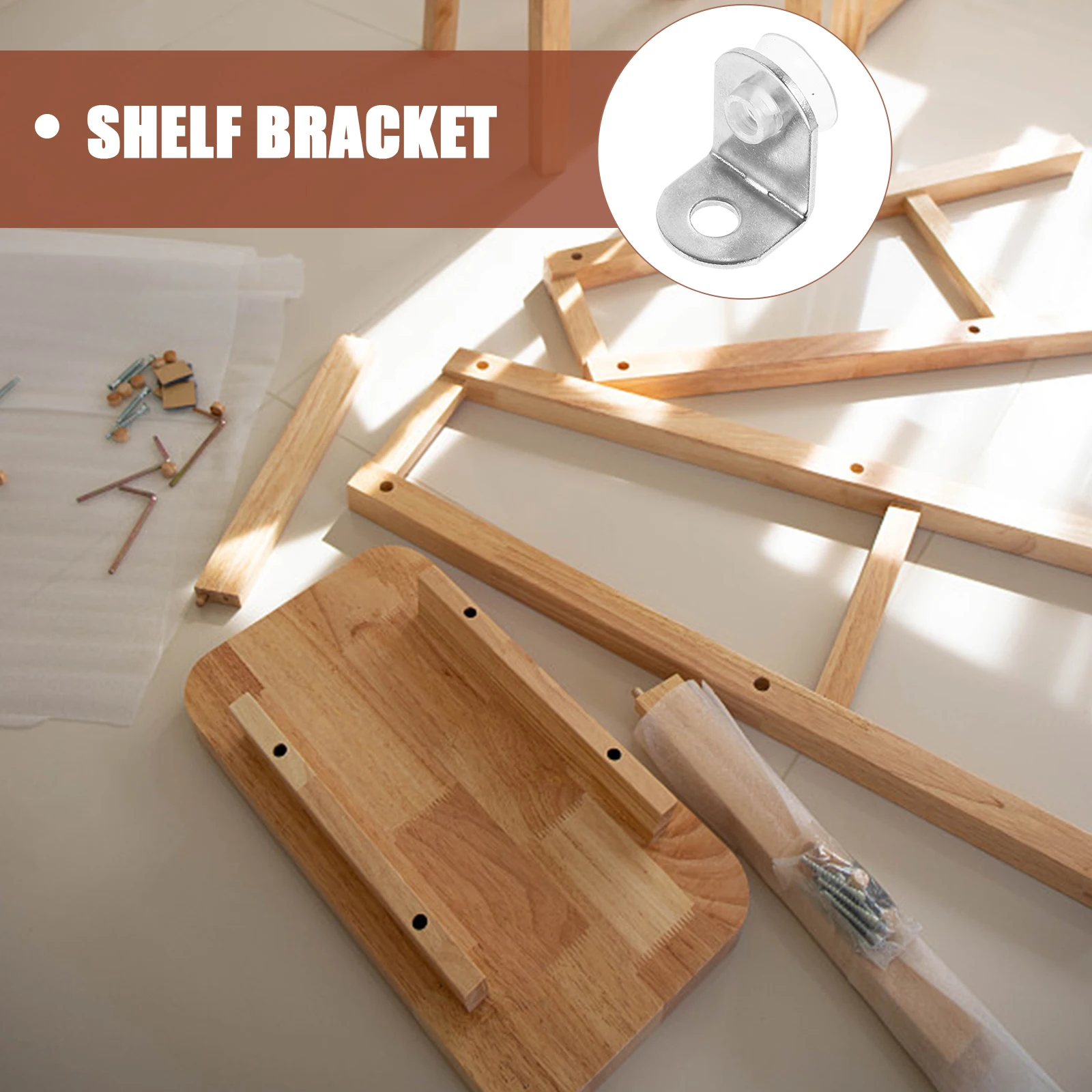 

1 Set Stainless Steel Glass Shelf Bracket Corner Brace Wall Bracket Fixer For Home Furniture Support Braces L Brackets Right
