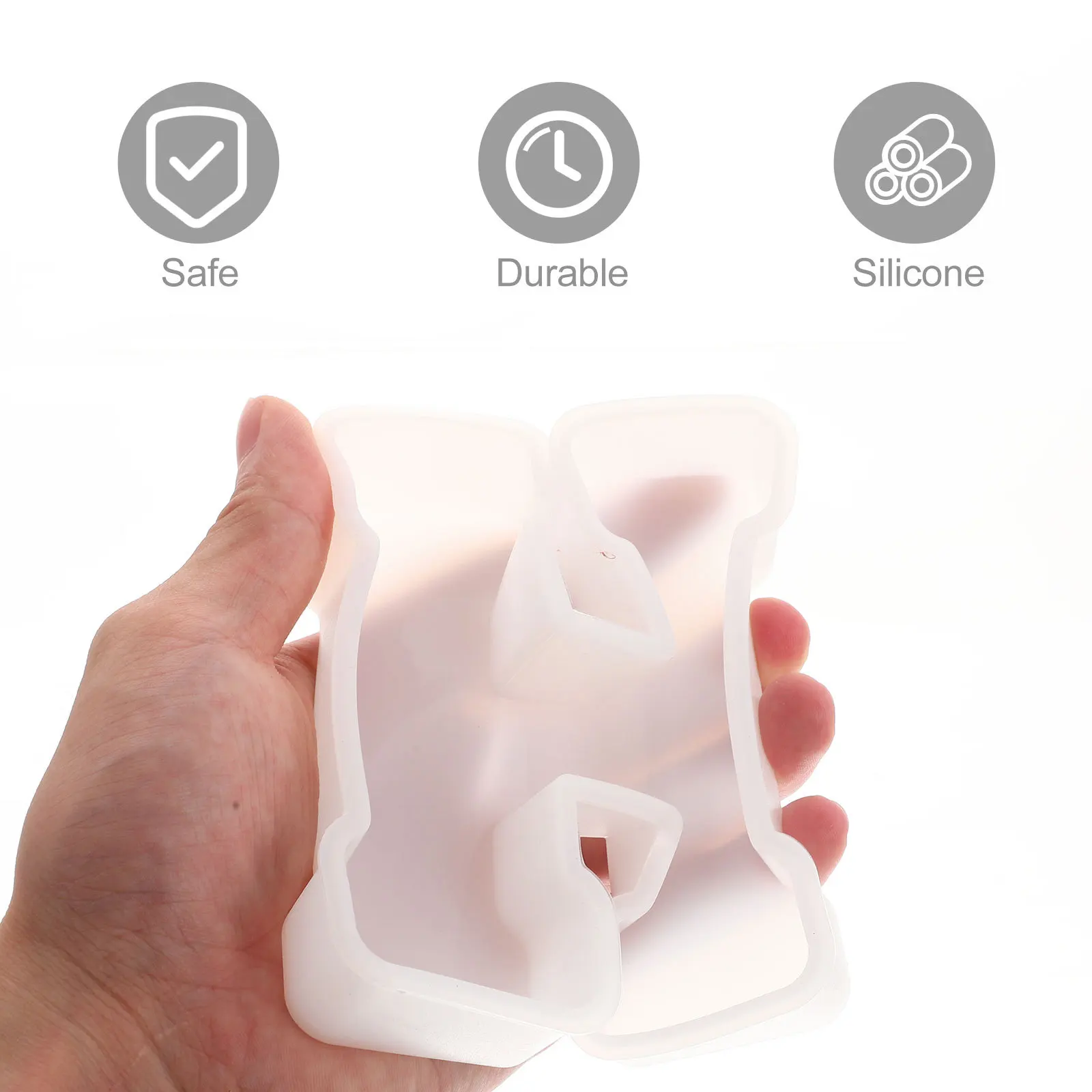 

DIY Crystal Epoxy Silicone Mold Letters Design Easy Clean Durable Letters Mould for Resin DIY Pendant Crafts Resin Letter Molds