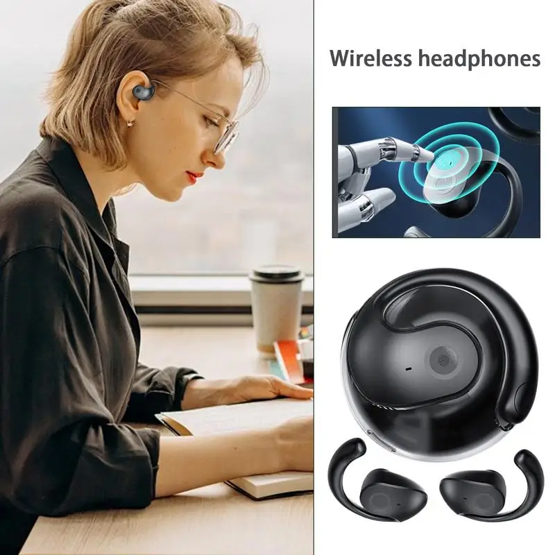 Наушники с открытым ухом Беспроводные спортивные наушники с ушными крючками Беспроводные спортивные наушники Наушники с открытым ухом и шумом звонка