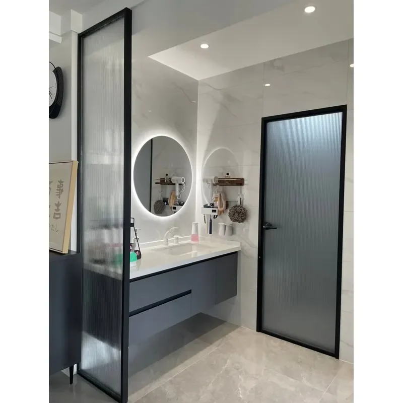 Modern Minimalist High-end Custom Home Design Bathroom Vanity Cabinet Custom Sleek Design with Premium Storage