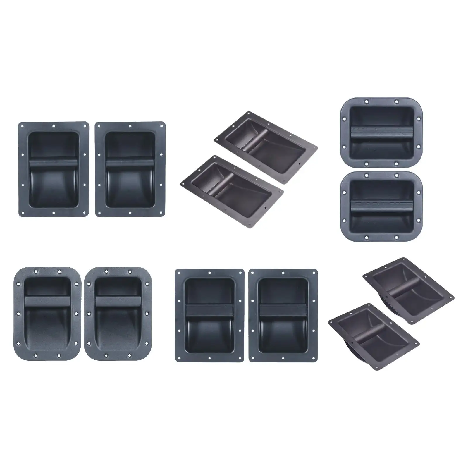 2Pcs Speaker Cabinet Handles Pull Chest Handle Replacement Recessed Holders