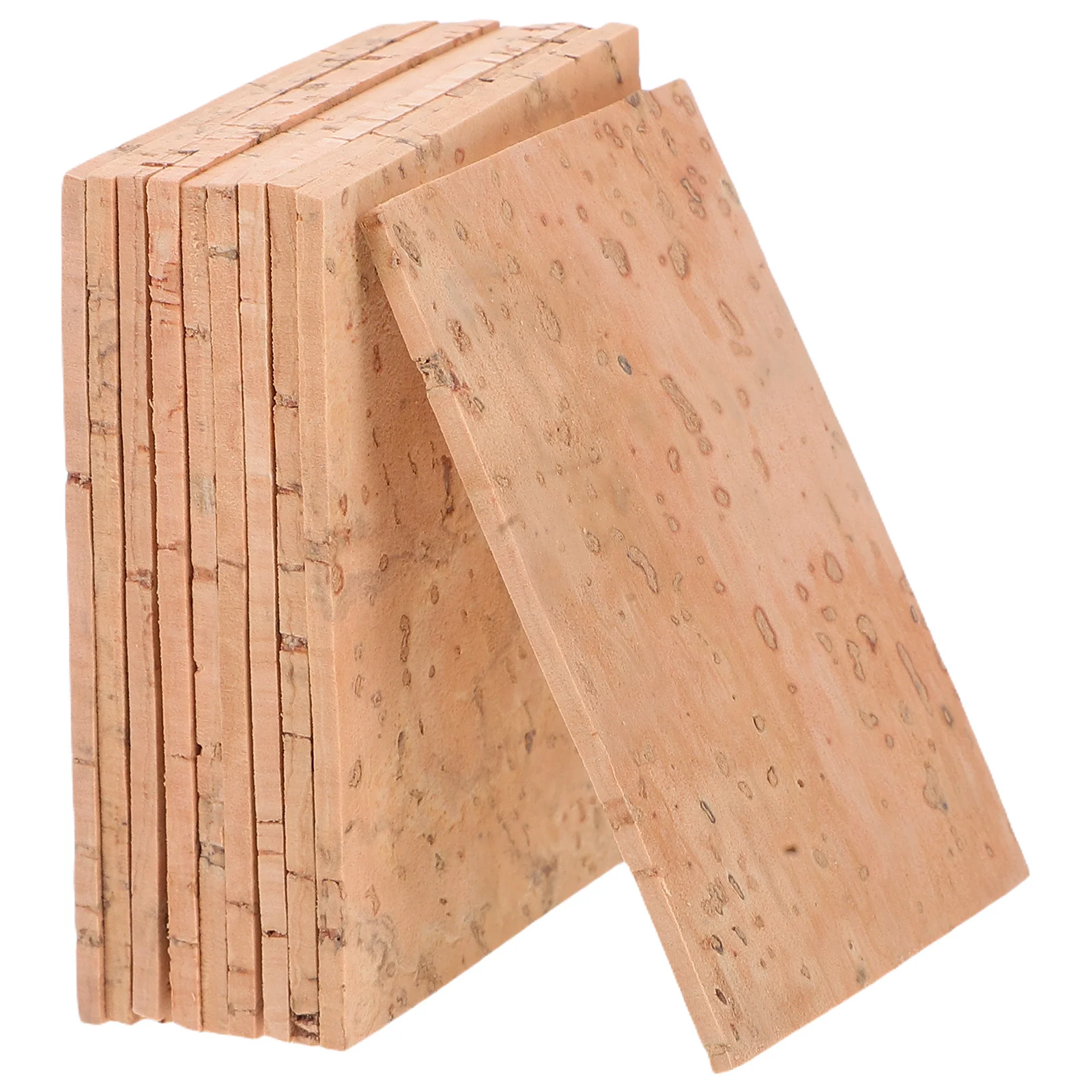 

10Pcs Saxophone Neck Cork Sheets Premium Wood Replacement for Soprano Tenor Sax Joint Cork Compression Decompression