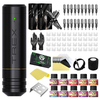 Tattoo Kit T-Rex Wireless Tattoo Machine Kit 4.0mm Stroke Length Rotary Tattoo Machine, Tattoo Gun Kit for Art Tattoo