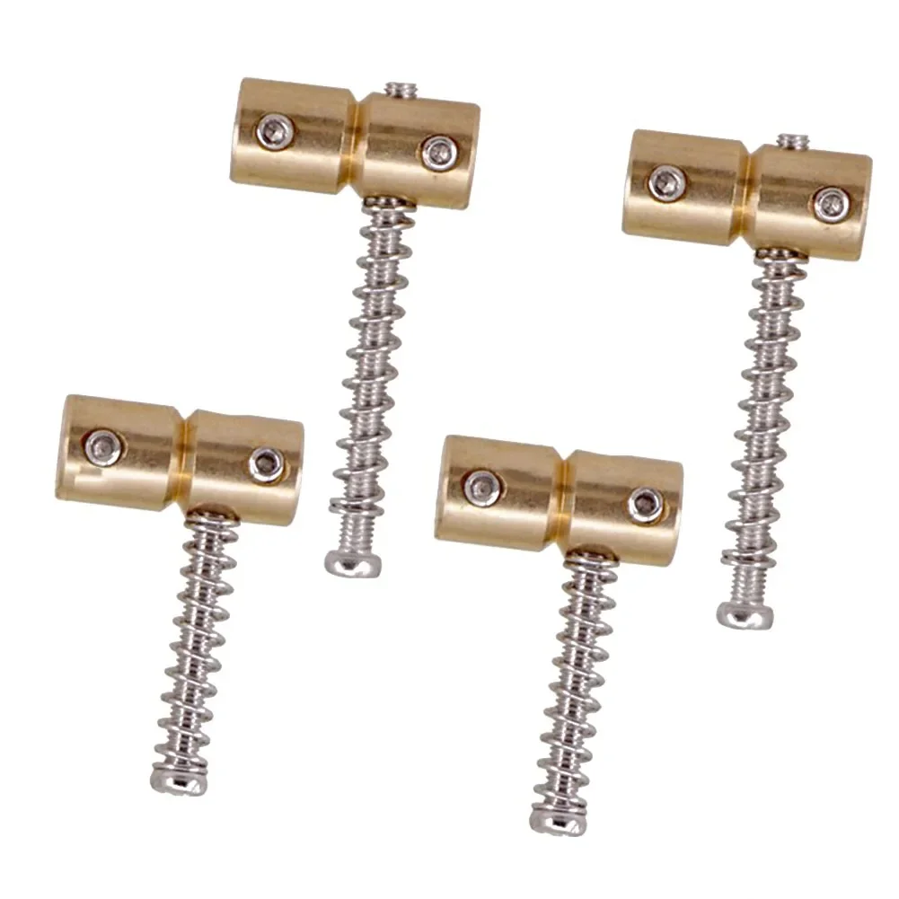 4pcs Electric Bass Bridge Saddles Brass 40g Prevent String Breakage Improve Tone For Electric Guitar Bass Replacement Parts