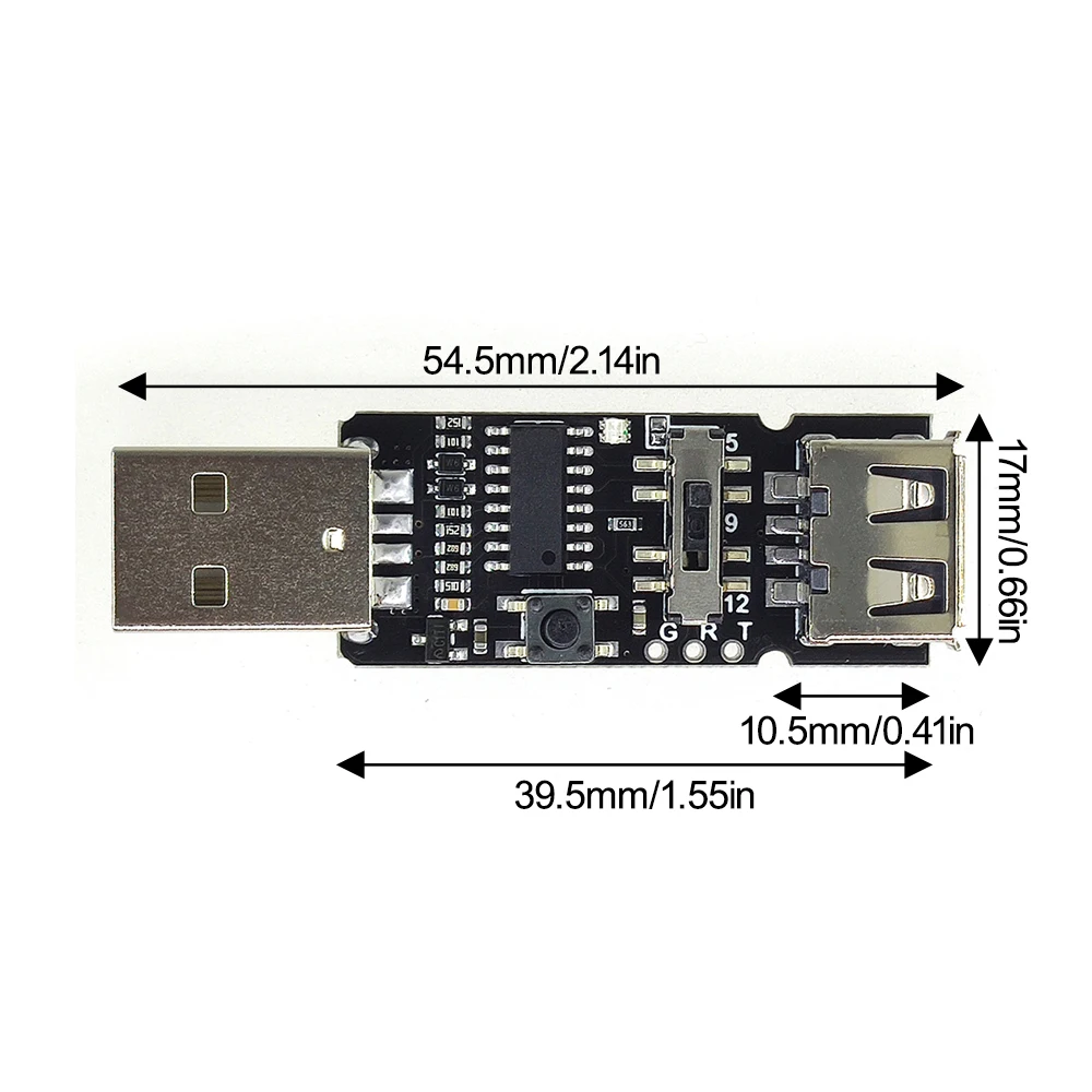 9V 12V 20V Regulowane napięcie USB Type-A QC 2.0 3.0 DC moduł wyzwalający moduł wyzwalający przełącznik moduł napędowy