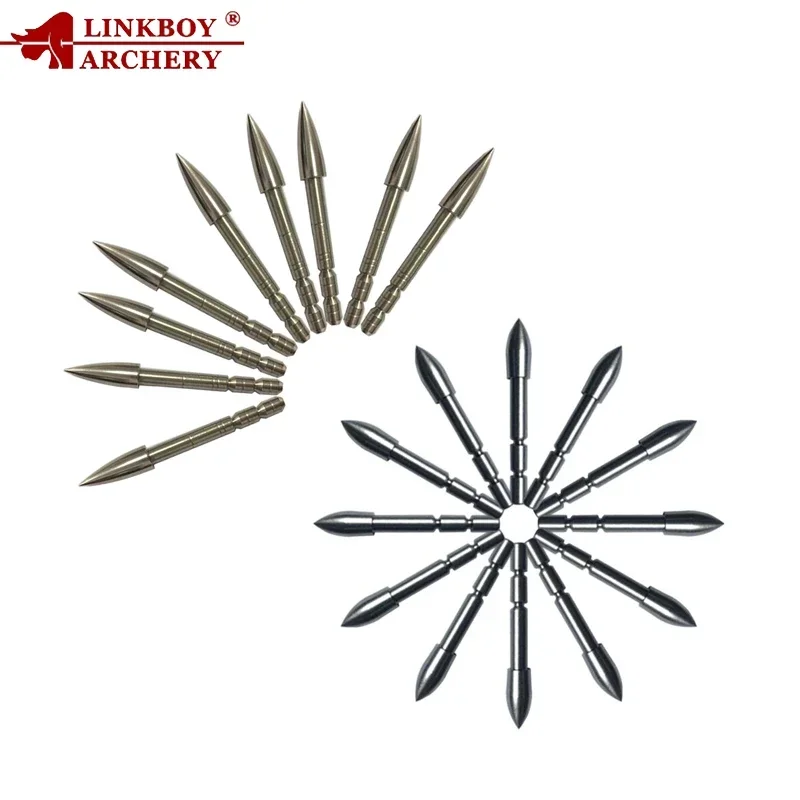 12pcs Linkboy Archery Insert ID4.2mm Carbon Arrows Shaft Arrowhead Target Point Tips 80gr 100gr 120gr 200gr Practice Hunting