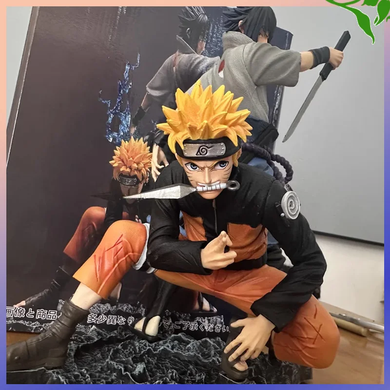 

Naruto Shippuden MZ Naruto Sasuke Bonds Action Figures Collectible Model Statue Trendy Toy Gift Anime Themed Room Decor