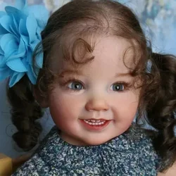28inch Reborn Doll Kit Cammi Baby Toddler Smile Face Doll Parts Soft Touch Fresh Color With Body