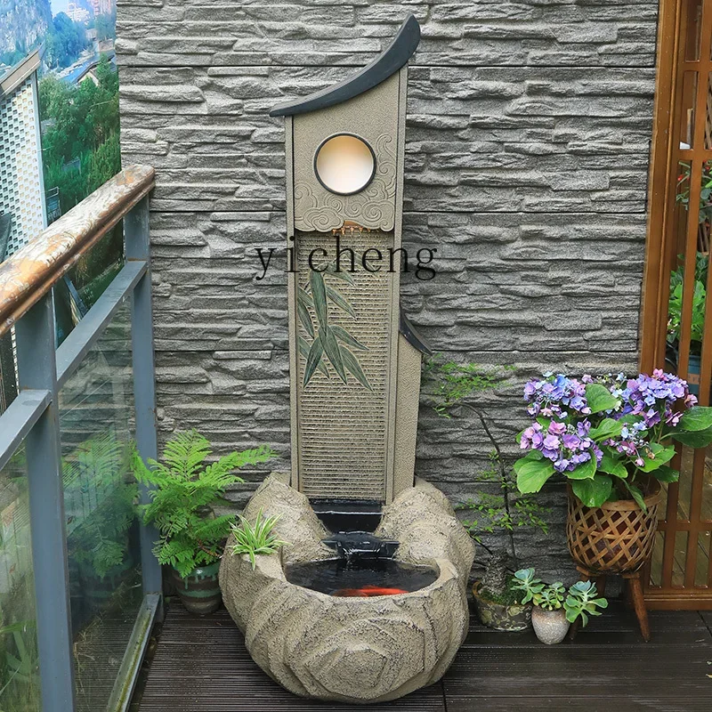 

flowing water ornament living room indoor circulating water floor landscape decoration