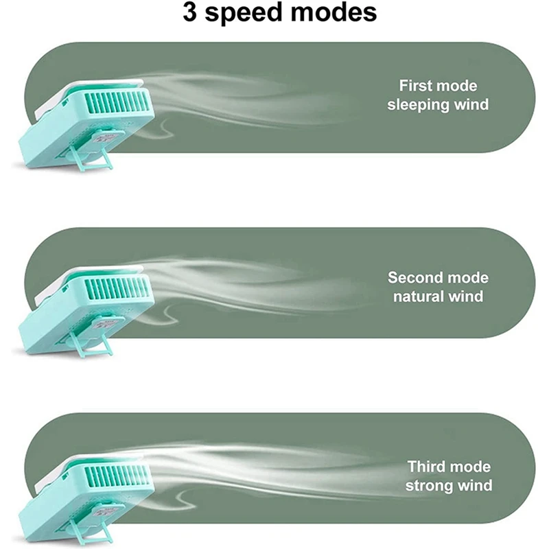 Mini-Schreibtischventilator für Zuhause, tragbarer Wimpernventilator, wiederaufladbar über USB, leiser elektrischer Lüfter