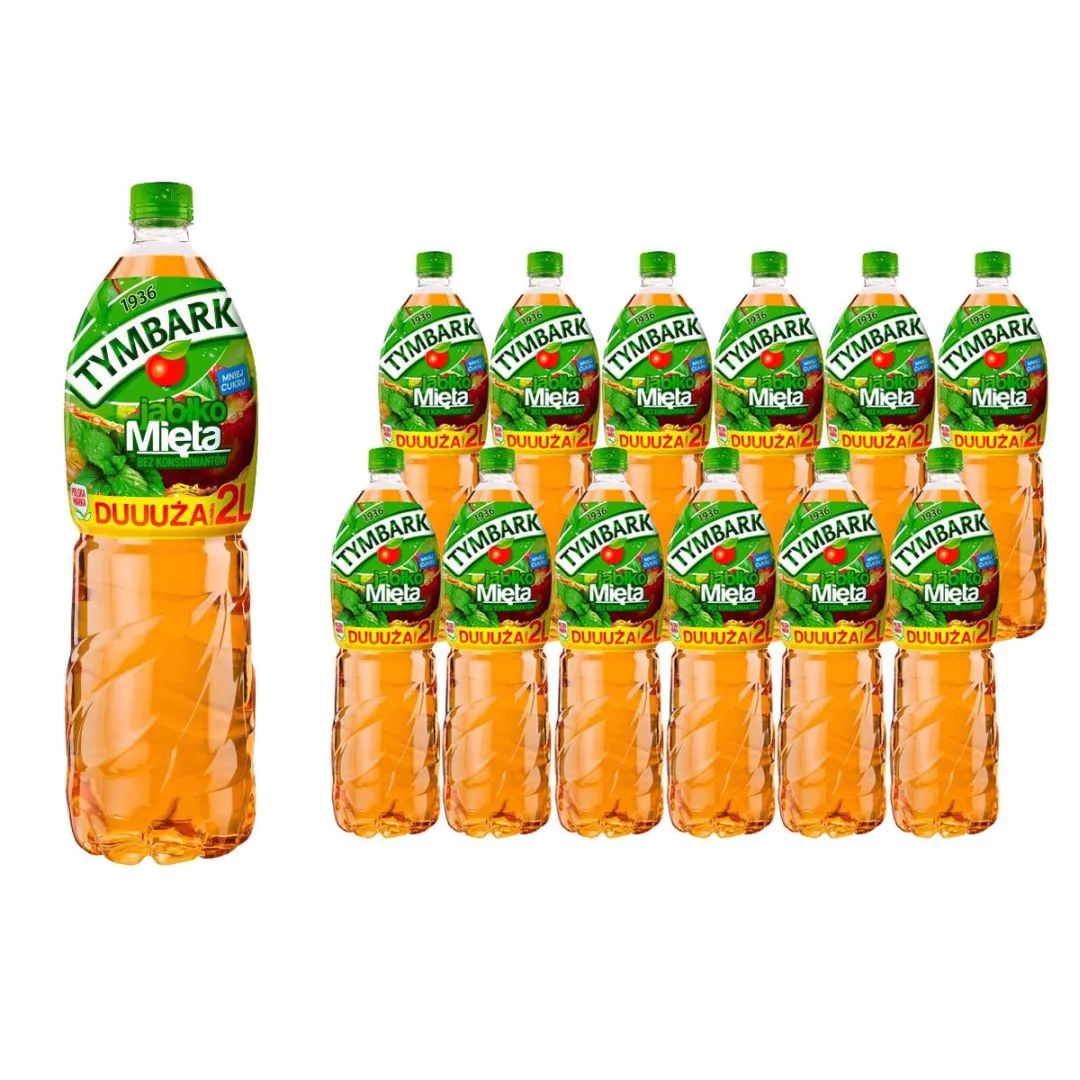 Tymbark Napój jabłko mięta 2 l x 12 sztuk