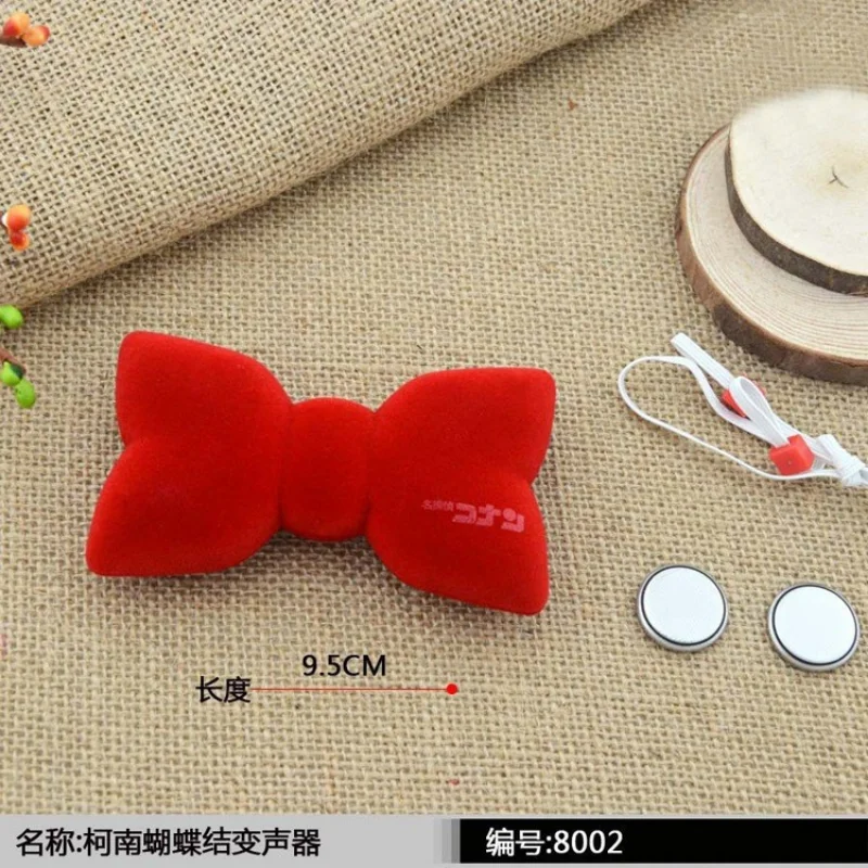 المحقق كونان مغير الصوت المحمولة مضحك الأحمر Bowknot مبدل الصوت أنيمي الطرفية نموذج دمية الأطفال هدايا عيد اللعب