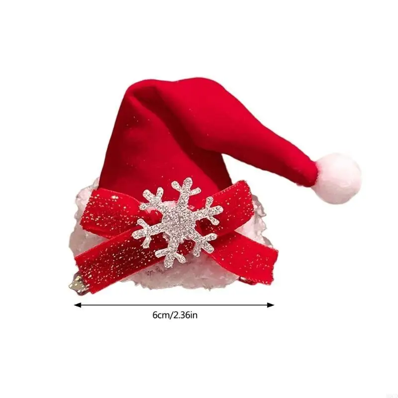 M6CD Festival Props Haarclip Kerstthema Feest Haarspeld voor schoolevenement