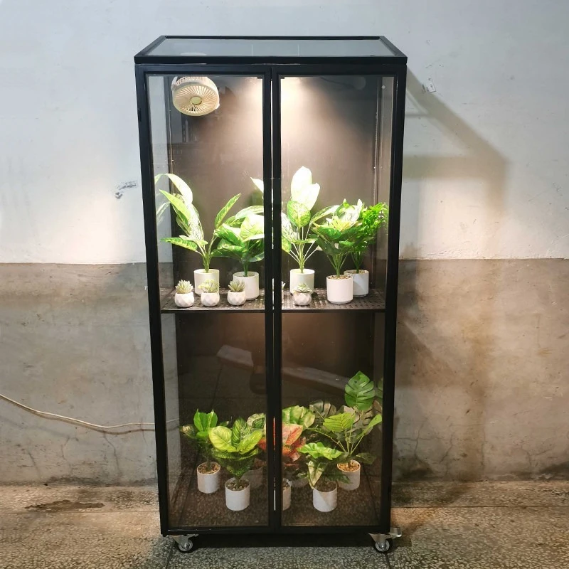 

cabinet indoor greenhouse breeding cabinet ecological simple thermal plant display cabinet stuffy flower candles